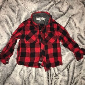PD&C red kids flannel 3T